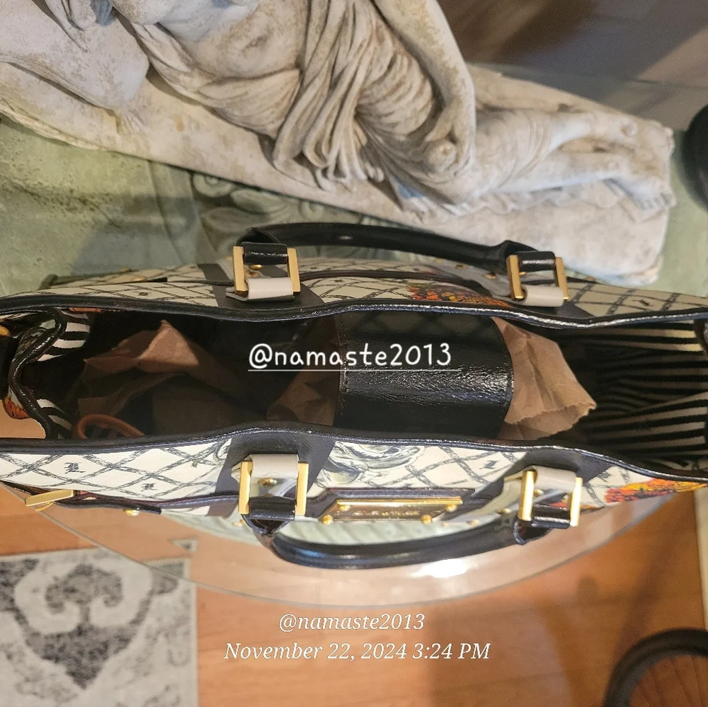 L.A.M.B. Gwen Stefani Marigold Satchel Designer Luxury Celebrity Leather #64 - Picture 12 of 16